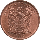 Dél-Afrika-1996-2000-2 Cents-Réz-Acél-VF-Pénzérme