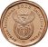 Dél-Afrika-2023-10 Cents-Rézbevonatú acél-UNC-Pénzérme