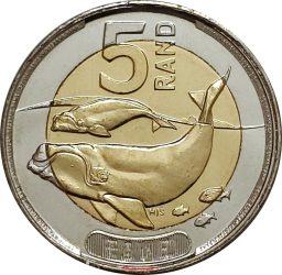 Dél-Afrika-2023-5 Rand-Bimetál-UNC-Pénzérme