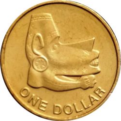 Salamon-szigetek-2012-1 Dollár-Alumíniumbronz-UNC-Pénzérme