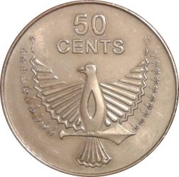 Salamon-szigetek-2012-50 Cent-Nikkelezett acél-UNC-Pénzérme