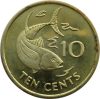   Seychelle-szigetek-2007-10 Cent-Sárgaréz bevonatú acél-UNC-Pénzérme