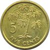   Seychelle-szigetek-2007-5 Cent-Sárgaréz bevonatú acél-UNC-Pénzérme