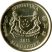 Szingapúr-2013-5 Cents-Sárgaréz bevonatú acél-UNC-Pénzérme