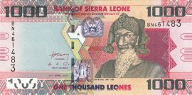 Sierra Leone 2021. 1000 Leones-UNC