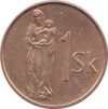 Szlovákia-2006-1 Koruna-Bronz-Acél-UNC-Pénzérme