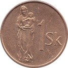 Szlovákia-2006-1 Koruna-Bronz-Acél-UNC-Pénzérme