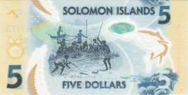 Salamon-szigetek 2019-2023. 5 Dollars-UNC