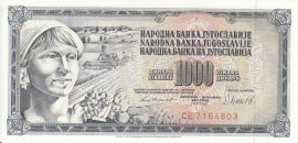 Szerbia 1981. 1000 Dinara-VF