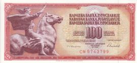 Szerbia 1986. 100 Dinara-VF