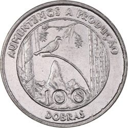 Sao Tomé és Principe-1997-100 Dobra-Krómozott acél-UNC-Pénzérme