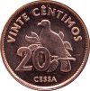   Sao Tomé és Principe-2017-20 Centimos-Rézbevonatú acél-UNC-Pénzérme
