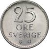 Svédország-1962-1973-25 Öre-Réz-Nikkel-VF-Pénzérme