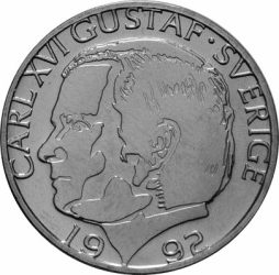 Svédország-1982-2000-1 Krone-Réz-Nikkel-VF-Pénzérme