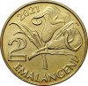  Szwáziföld-2021-2 Emalangeni-Alumíniumbronz-UNC-Pénzérme
