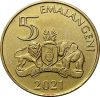   Szwáziföld-2021-5 Emalangeni-Alumíniumbronz-UNC-Pénzérme