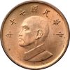  Tajvan-1981-2023-1 Dollár-Alumínium-nikkel bronz-VF-Pénzérme