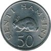 Tanzánia-1989-50 Senti-Réz-nikkel-UNC-Pénzérme
