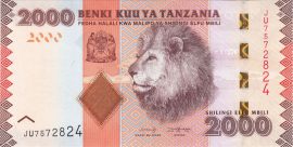 Tanzánia 2011. 2000 Shillings-UNC