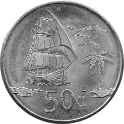 Tokelau-2017-50 Cent-Réz-nikkel-UNC-Pénzérme