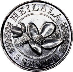Tonga-2015-5 Seniti-Nikkelezett acél-UNC-Pénzérme