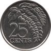   Trinidad és Tobago-2017-25 Cent-Réz-nikkel bevonatú acél-UNC-Pénzérme