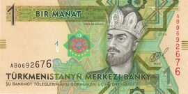 Türkmenisztán 2012-2014. 1 Manat-UNC