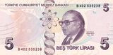 Törökország 2020. 5 Lira-UNC