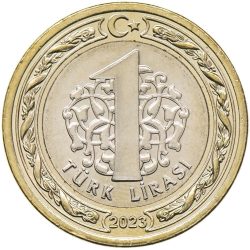 Törökország-2024-1 Lira-Bimetál-UNC-Pénzérme