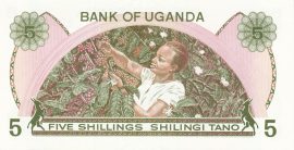 Uganda 1982. 5 Shillings-UNC