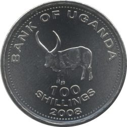 Uganda-2012-100 Shiling-Nikkelezett acél-UNC-Pénzérme