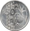Vanuatu-2015-50 Vatu-Nikkelezett acél-UNC-Pénzérme