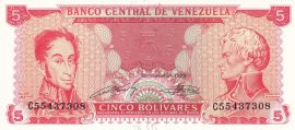 Venezuela 1989. 5 Bolívares-UNC