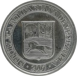 Venezuela-2009-10 Centimo-Nikkelezett acél-UNC-Pénzérme