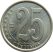 Venezuela-2009-25 Centimo-Nikkelezett acél-UNC-Pénzérme