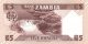 Zambia 1980-1988. 5 Kwacha-UNC