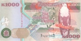 Zambia 1992-2003. 1000 Kwacha-UNC