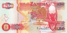 Zambia 1992-2010. 50 Kwacha-UNC