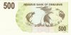 Zimbabwe 2006. 500 Dollars-UNC