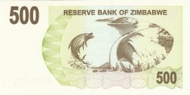 Zimbabwe 2006. 500 Dollars-UNC