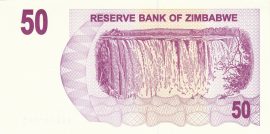 Zimbabwe 2006. 50 Dollars-UNC