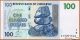 Zimbabwe 2007. 100 Dollars-UNC