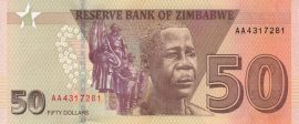 Zimbabwe 2020. 50 Dollars-UNC